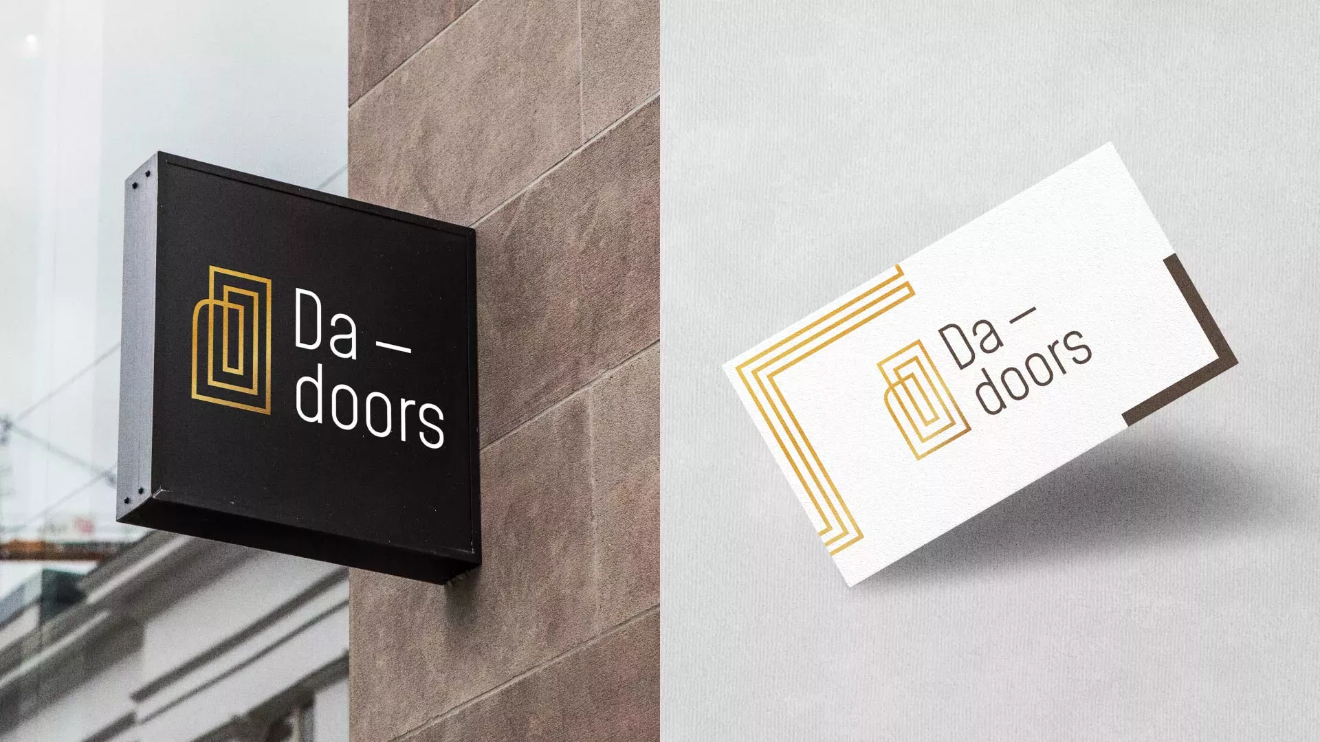 Разработка логотипа для компании «DA-DOORS» в Челябинске
